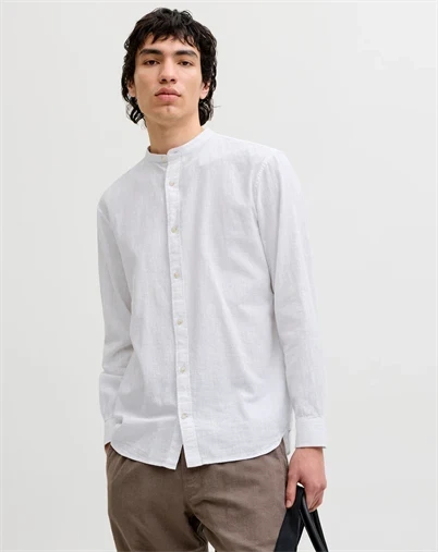 Jack & Jones - JJSummer Linen Blend Band - White 